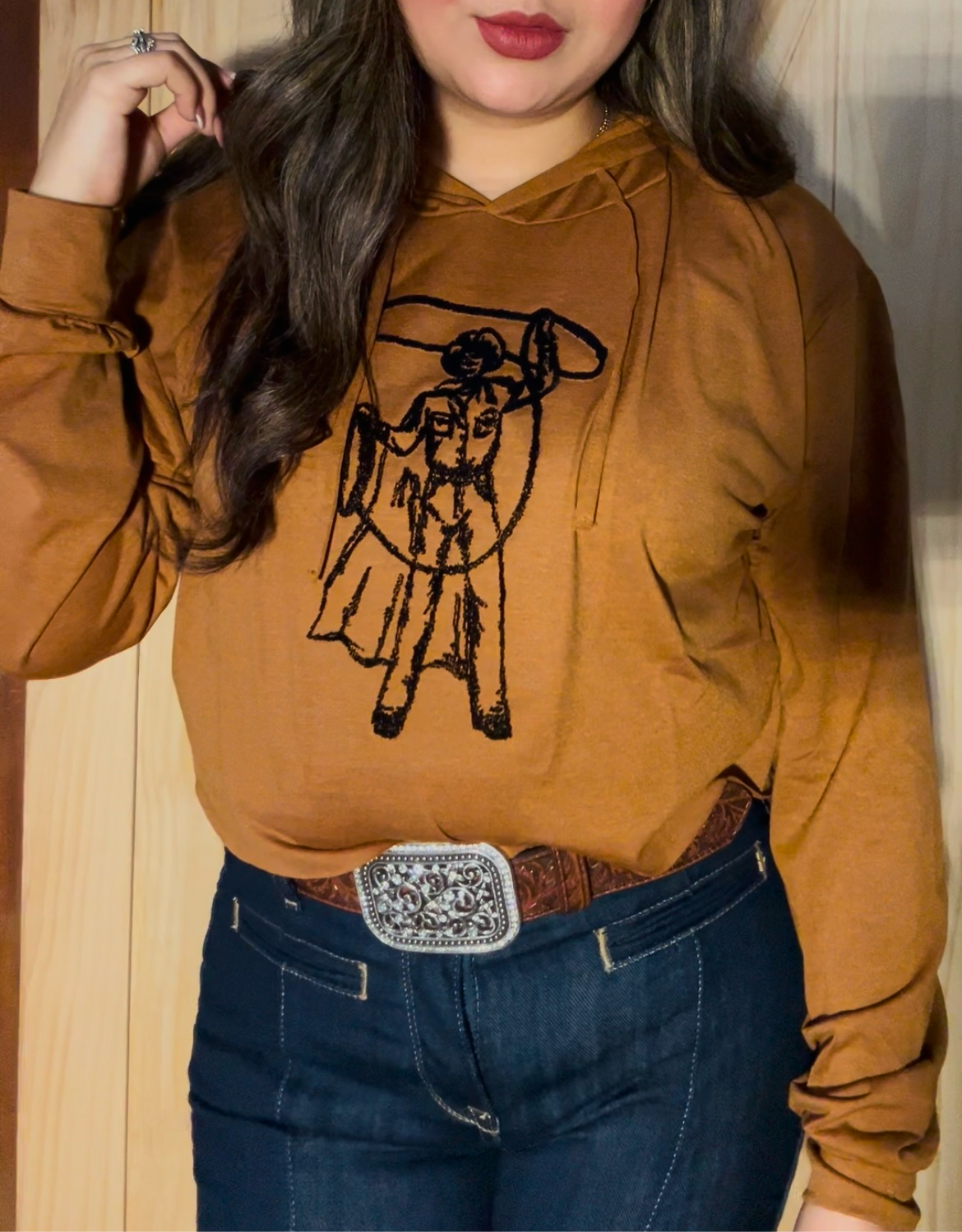 Cropped Roping Hoodie